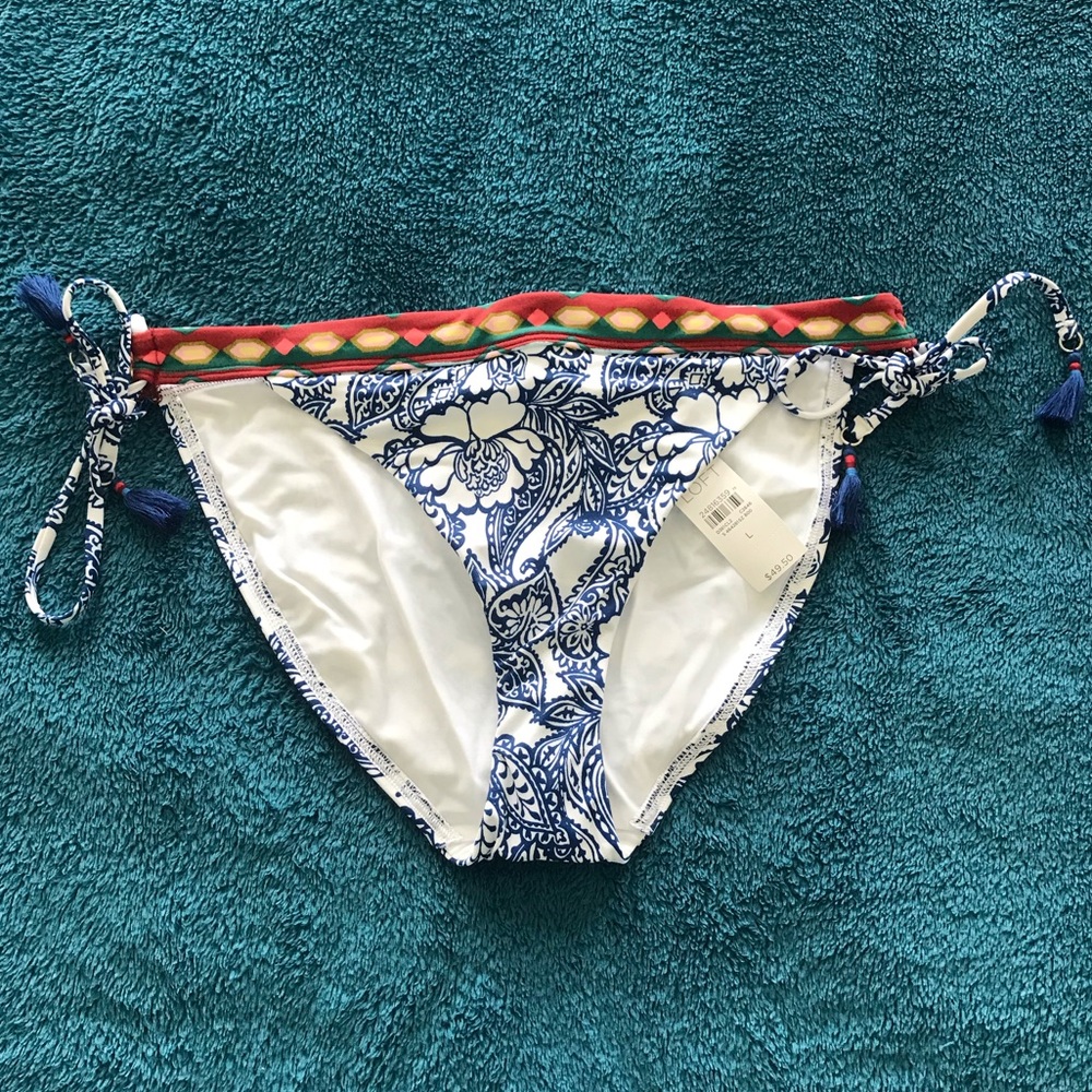 LOFT Tie Bikini Bottom - NWT